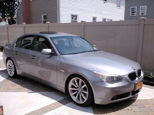 2004 bmw 545i sport 6 speed manual 19" wheels grey xenon premium sound