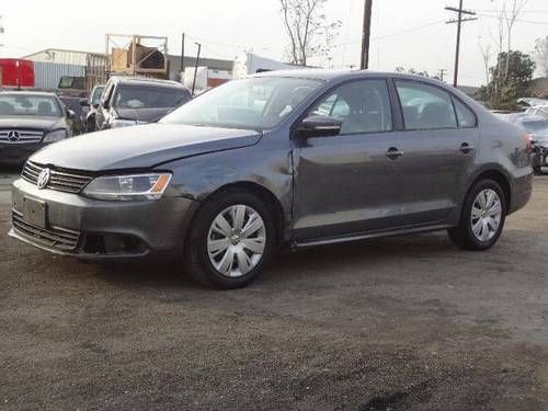 2011 volkswagen jetta sedan damadge repairable rebuilder only 22k miles runs!!