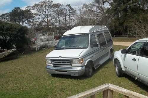 1998 ford econoline wheelchair van with handicap controls.