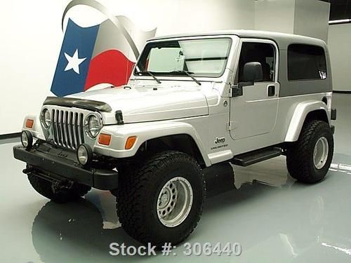 2005 jeep wrangler unlimited hard top 4x4 6-spd 43k mi texas direct auto