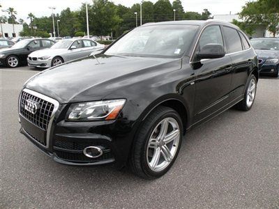 2012 audi q5 3.2l quattro prestige  black/black **one owner** nav/camera/heated