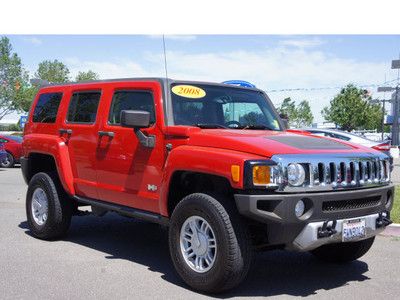 Hummer 3.7 sport 4wd ac power cruise mp3 automatic red abs  backup camera tilt