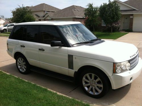 White land rover range rover super charged w/ 69 piece interior wood package