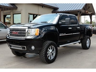 2011 gmc sierra 2500hd z71 denali crew cab 4x4 153" leather pwr seats nav low mi