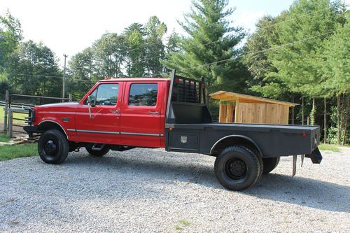 2000 Ford f-350 crew cab dually flatbed 4x4 #10