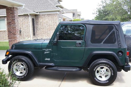 2000 jeep wrangler sport, tj,  4.0l 6 cyl. 5 speed, ac