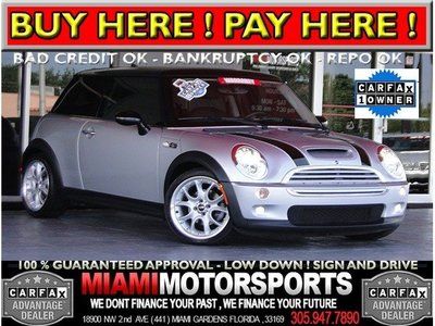 We finance '06 mini cooper s 1 owner bi-xenon lights alloy wheels elect. sunroof