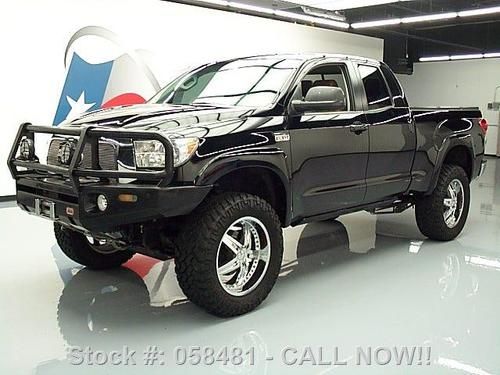 2008 toyota tundra ltd double cab 4x4 lift nav 20's 47k texas direct auto