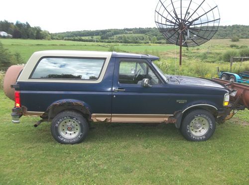 1994 Ford Bronco Eddie Bauer Sport Utility 2-Door 5.0L With Snow Plow, image 4