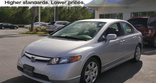 2008 honda civic lx sedan 4-door 1.8l no reserve! non-smoker 1 owner like new!