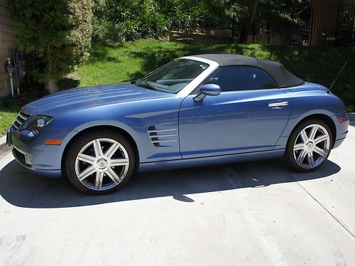 2005 chrysler crossfire base convertible 2-door 3.2l sapphire silver blue