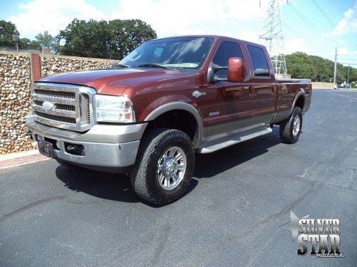 06 f350 srw king ranch 4wd fx4 diesel crewcab/longbed/xnice/loaded/tx