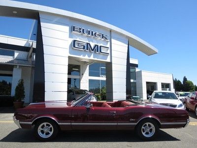 1966 oldsmobile cutlass convertible 330ci engine power top ! rock solid car !