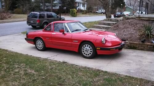 1989 alfa romeo spider quadrifoglio convertible 2-door 2.0l