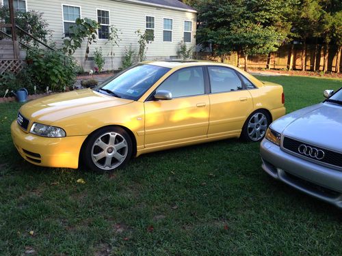 2000 audi s4 imola yellow 6 speed manual twin turbo