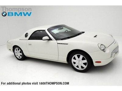 2002 ford thunderbird v8 removable hard top chromed alloy wheels