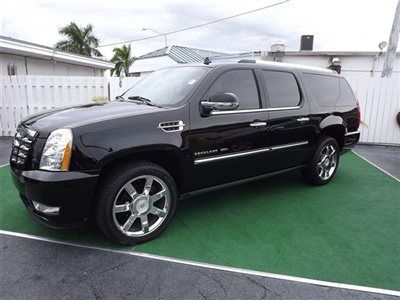 Fl 1 owner escalade esv premium nav power boards roof  22"chromes