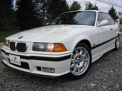 98 m3 e36 coupe rare low miles no accidents stock spoiler alpine white manual nj