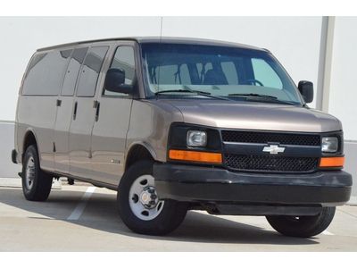 2003 chevy express g3500 ext 15 passenger seating van clean hwy miles