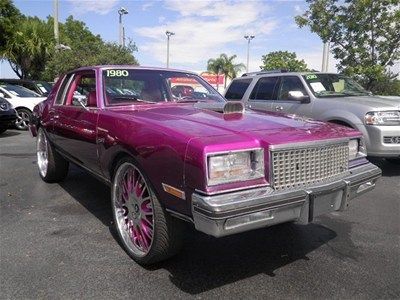 1980 buick regal custom auto on 26" wheels purple