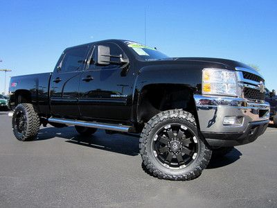 2011 chevrolet 2500 hd chevy silverado crew cab z71 diesel 4x4 lifted truck~ltz!