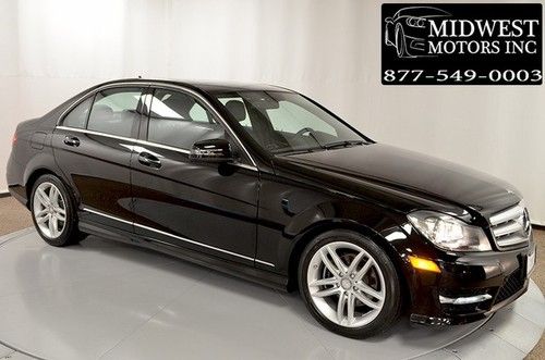 2012 mercedes benz c300 4matic sport navigation premium pkg one owner black