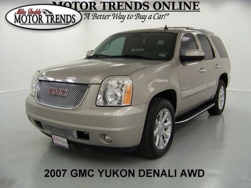 Awd denali dvd leather htd seats chrome wheels power tailgate 2007 gmc yukon 76k