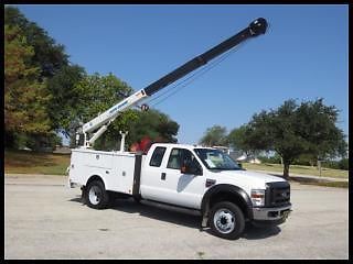 F550 powerstroke diesel 9' reading service body utility crane dually we finance