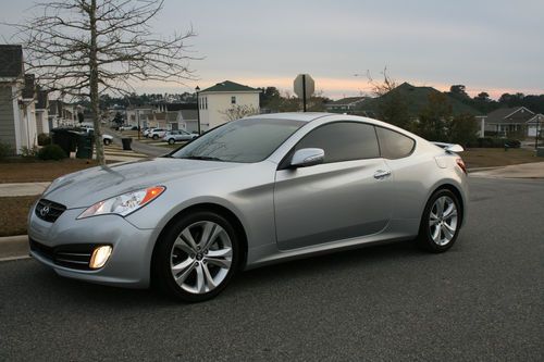 2012 hyundai genesis coupe 2dr silver 3.8 v6 grand touring edition