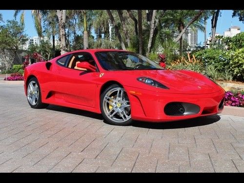 2006 ferrari f430 berlinetta f1 red 9k daytonas tubi serviced shields  showroom