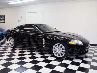 2008 jaguar xk coupe ebony over black fresh trade dealer serviced carfax