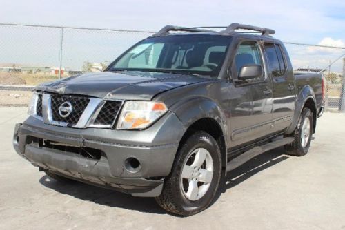 2005 nissan frontier le crew cab 4wd damaged salvage low miles export welcome!