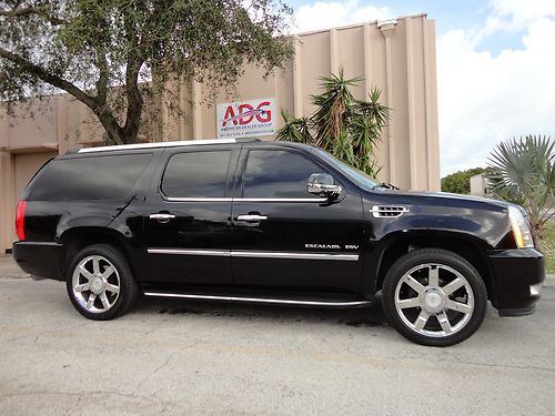 2010 cadillac escalade luxury esv awd -lcd's -camera -gps -livery - limo - suv