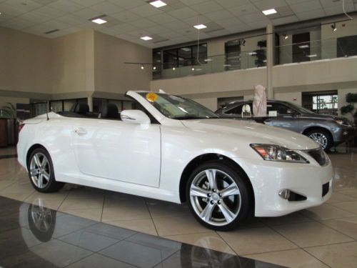 2013 white v6 automatic leather navigation miles:988 convertible certified