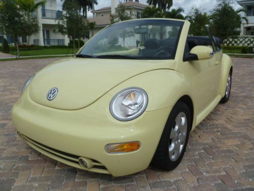 Volkswagen beetle gls convertible 1 owner low miles palm beach car no reserve