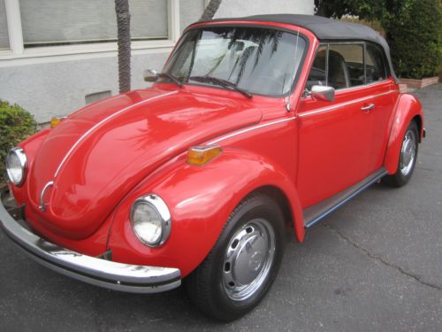 1973 volkswagen beetle convertible two door sedan 1.6l by karmann