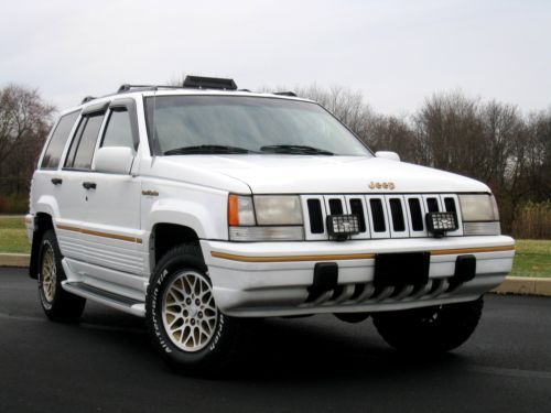 1994 jeeo grand cherokee 4wd limited 5.2l v8 -  loaded w/ rare options - 1 owner