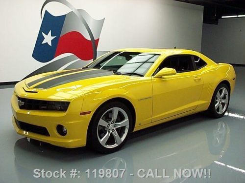 2010 chevy camaro 2ss rs 6-spd sunroof htd leather 35k texas direct auto