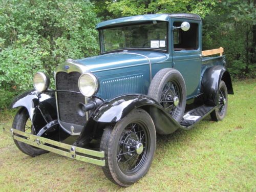 Restored 1930 ford model a~ 82 b closed cab pickup truck~ beautiful like-new ~