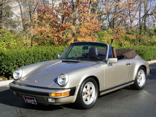 911 carrera cabriolet, rare color combo full documentation, service history 5spd