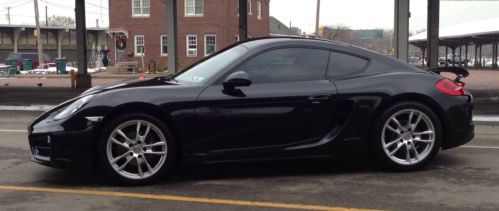 2014 porsche cayman 2dr coupe low miles mint condition black on black