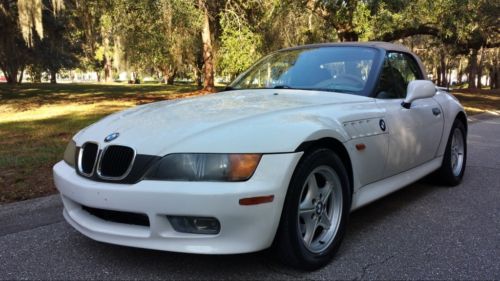 [[ no reserve]] 1997 bmw z3 convertible white w/tan leather great condition]]]