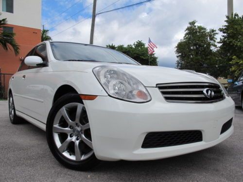 06 infiniti g35 g  sedan 3.5l v6  leather sunroof xenons auto clean  must see!!