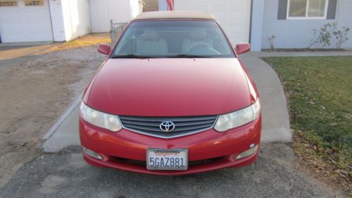 2002 Toyota Solara SLE V6 Convertable Red/Tan/Tan Top, US $5,000.00, image 6