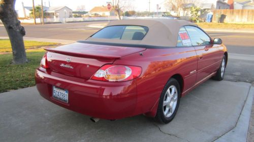 2002 Toyota Solara SLE V6 Convertable Red/Tan/Tan Top, US $5,000.00, image 9