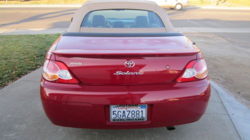 2002 Toyota Solara SLE V6 Convertable Red/Tan/Tan Top, US $5,000.00, image 10