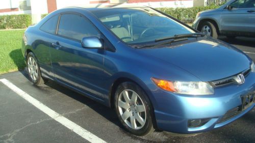 HONDA CIVIC LX 2008-COUPE 1.8LT 4 CYLS. BLUE LOW RESERVE-MINT, US $7,500.00, image 2