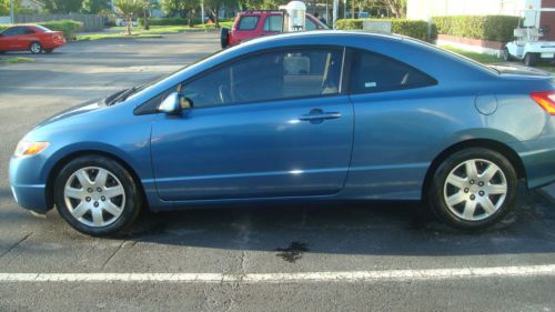 HONDA CIVIC LX 2008-COUPE 1.8LT 4 CYLS. BLUE LOW RESERVE-MINT, US $7,500.00, image 3
