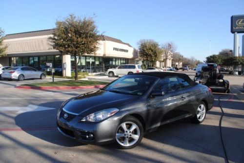 07 toyota camry solara convertable leather heated seats cd bluetooth low miles