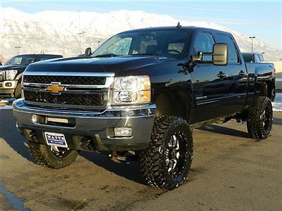 Chevy crew cab duramax diesel ltz 4x4 custom new lift wheels tires nav roof